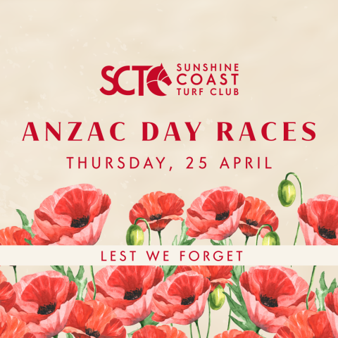 ANZAC Day Races at the Sunshine coast Turf Club.