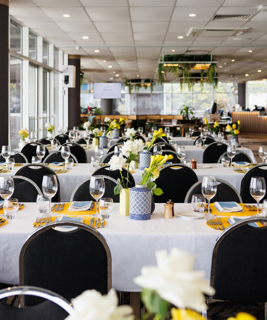 Atrium dining Caloundra Cup Day at Sunshine Coast Turf Club Reserved table Atrium Dining