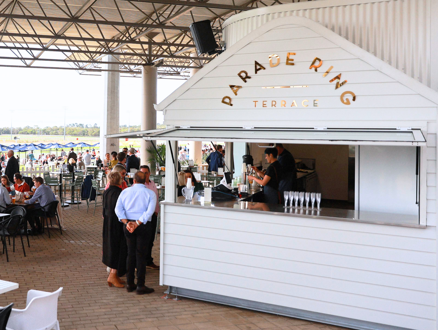 Caloundra Cup Day at Sunshine Coast Turf Club Reserved table Parade Ring Terrace